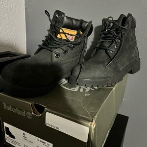Timberland Black Big Kids 6 inch Premium Boots